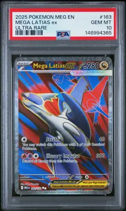 2025 POKEMON MEG EN-MEGA EVOLUTION ULTRA RARE #163 MEGA LATIAS EX PSA 10 - Image 1