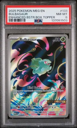 2025 POKEMON MEG EN-MEGA EVOLUTION BULBASAUR PSA 8 - Image 1