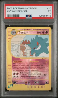 Gengar #10 Skyridge Reverse Holo Rare Pokemon PSA 1 Low Pop (9) - Image 1