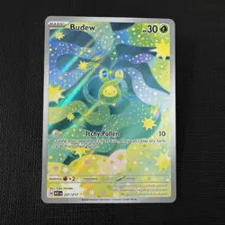 Budew 221/217 Ascended Heroes Pokemon TCG IR Holo NM English - Image 1