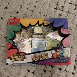 Pokemon Ascended Heroes Mega Evolutions Deluxe Pin Collection Sealed New - Image 1