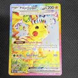 Pokemon Pikachu ex #238/191 English SV08 Surging Sparks Illustration Rare Holo - Image 1