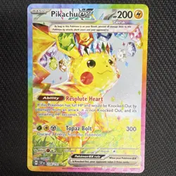 Pokemon Pikachu ex #238/191 English SV08 Surging Sparks Illustration Rare Holo - Image 4