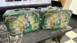 Lot Of-2 Sealed Pokemon TCG Arceus Collector’s Chest Lunchbox Tin Spring 2022 - Image 1