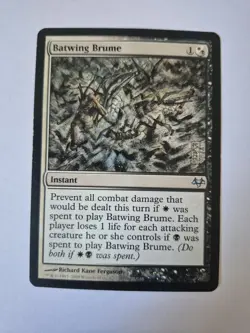BATWING BRUME - 2008 EVENTIDE - MAGIC THE GATHERING MTG -UNCOMMON BLACK WHITE LP - Image 1