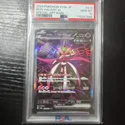 Pokemon Iron Valiant ex Terastal Festival Japanese Special Art Rare #213 PSA 10 - Image 1