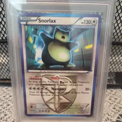2013 POKEMON B&W PLASMA STORM #101 SNORLAX PSA 9 - Image 2