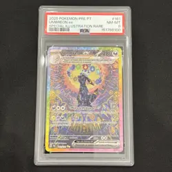 2025 Umbreon 161/131 POKEMON PORTUGUESE PRE PT-PRISMATIC EVOLUTIONS PSA 8 - Image 1