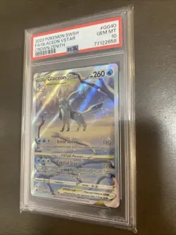 Glaceon Vstar FA 2023 Pokemon SWSH Crown Zenith GG40/GG70 PSA 10 GEM MINT - Image 1