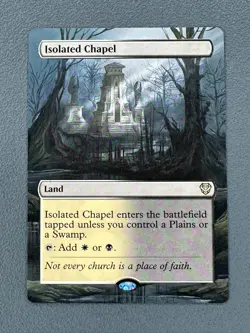 Isolated Chapel MTG Outlaws of Thunder Junction Hand Painted Full Altered Art v - Image 1