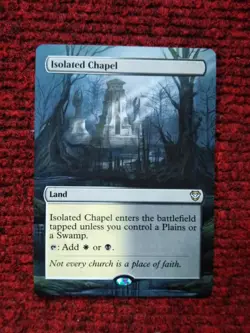 Isolated Chapel MTG Outlaws of Thunder Junction Hand Painted Full Altered Art v - Image 2