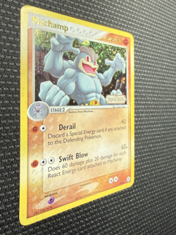 Pokemon Machamp 9/92 Legend Maker Unlimited Reverse Holo LP - Image 3