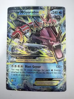Pokemon TCG M Gyarados EX 27/122 BREAKpoint Holo Ultra Rare English - Image 1