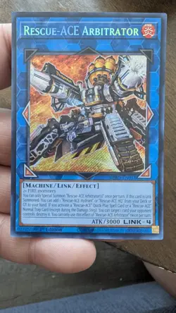 Yu-Gi-Oh!-Rescue-ACE Arbitrator BPRO-EN051 Secret Rare 1st Ed NM - Image 1