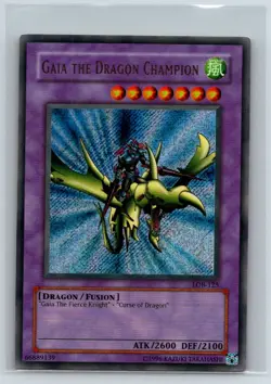 Gaia the Dragon Champion LOB-125 The Legend of Blue Eyes Yu-Gi-Oh Unlimited LP - Image 1