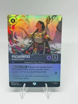 Pocahontas Steadfast Traveler 220/204 Epic Foil Wilds Unknown NM Disney Lorcana - Image 1