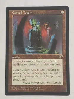 MTG Cursed Totem (Mirage/Artifact/R) - BGM - Image 1