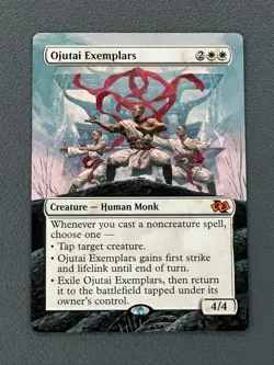 Ojutai Exemplars 232 MTG Foundations Jumpstart Hand Painted Extended Altered Art - Image 1