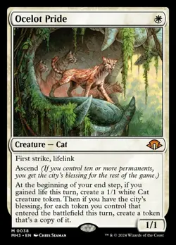 MTG Ocelot Pride, NM-Mint, English Modern Horizons 3 - Image 1