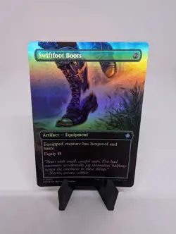 Swiftfoot Boots (Borderless) MTG Foundations Foil - NM - Image 1