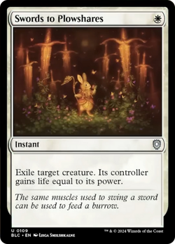 Swords to Plowshares [Bloomburrow Commander] Magic MTG - Image 1