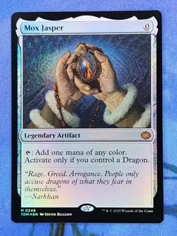 1x FOIL Mox Jasper, NM, Tarkir: Dragonstorm (TDM), Magic: the Gathering, MtG - Image 1