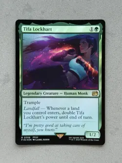 Tifa Lockhart #206 FOIL - Rare MTG Final Fantasy FIN - NM / M - Image 1