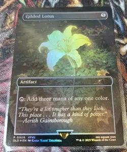 MTG Final Fantasy Secret Lair - Gilded Lotus Promo #0909 Rainbow Foil - Image 1