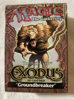 Magic The Gathering MTG SEALED Exodus Theme Deck Groundbreaker Vintage wotc1998 - Image 1