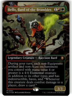 Bello, Bard of the Brambles MTG NM Mythic Commander: Bloomburrow Foil - Image 1