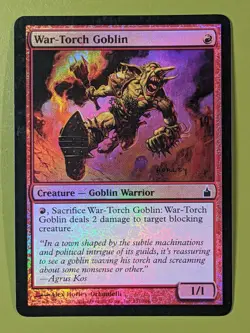 FOIL War-Torch Goblin x1 Ravnica: City of Guilds 1x Magic the Gathering MTG - Image 1