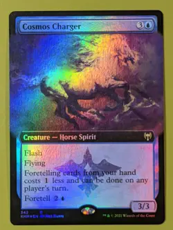 FOIL EXTENDED ART Cosmos Charger x1 Kaldheim 1x Magic the Gathering MTG - Image 1