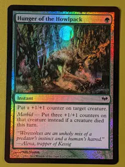 FOIL Hunger of the Howlpack x1 Dark Ascension 1x MTG Magic the Gathering - Image 1