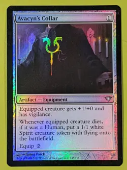 FOIL Avacyn's Collar x1 Dark Ascension 1x MTG Magic the Gathering - Image 1