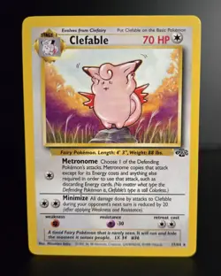 Pokemon TCG - CLEFABLE - 17/64 - RARE - UNLIMITED - JUNGLE (1999) - WOTC - NM - Image 1