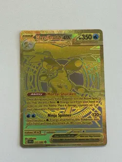 Pokemon Tcg Gold Greninja Ex 122/086 Chaos Rising Super Clean - Image 1