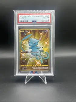 PSA 10 Gem Mint 2021 Pokemon Celebrations #025 FA Mew Classic Collection - Image 1