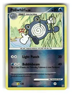 Poliwhirl 115/146 Common Legends Awakened Pokemon Reverse Holo Lightly Played - Image 1