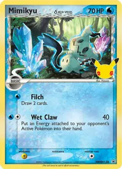Holofoil - Mimikyu (Delta Species) - SWSH136 - SWSH136 / NM / English Pokemon TC - Image 1
