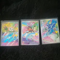 Pokemon First Partner Illustration Collection Series 1 Alolan Starters Set - Image 1