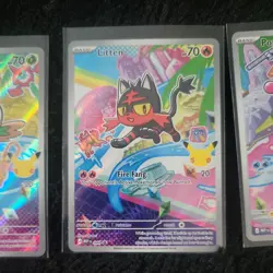 Pokemon First Partner Illustration Collection Series 1 Alolan Starters Set - Image 3