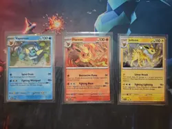 Pokemon TCG Vaporeon Flareon Jolteon Lot Promo Black Star 167 168 169 NM - Image 1