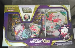 Pokemon TCG Hisuian Zoroark VSTAR Premium Collection Box Sealed Evolving Skies - Image 1
