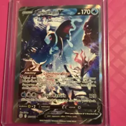 Pokemon TCG Lumineon V Ultra Rare Full Art 156/172 Swsh09 Holo 170 HP English - Image 1