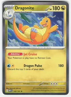 DRAGONITE 149/165 RARE 151 POKEMON HOLO NM/M - Image 1