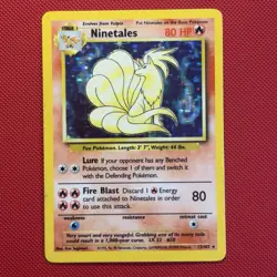 Pokemon Vintage Holo Ninetales Base Set 12/102 WotC 1999 - Image 1