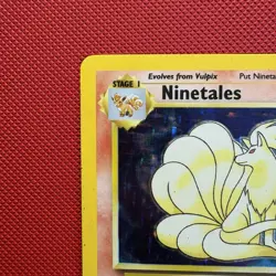 Pokemon Vintage Holo Ninetales Base Set 12/102 WotC 1999 - Image 2