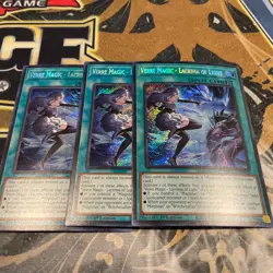 3x Verre Magic - Lacrima of Light BLMM-EN046 Secret 1st Playset YuGiOh - Image 1