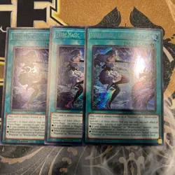 3x Verre Magic - Lacrima of Light BLMM-EN046 Secret 1st Playset YuGiOh - Image 2