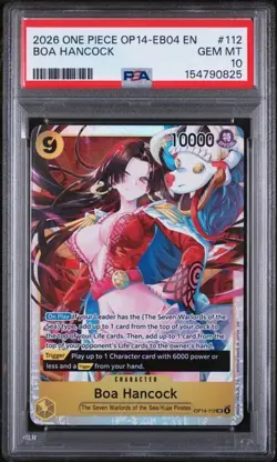 2026 ONE PIECE OP14-EB04-THE AZURE SEA'S SEVEN #112 BOA HANCOCK PSA 10 (Q825 - Image 1